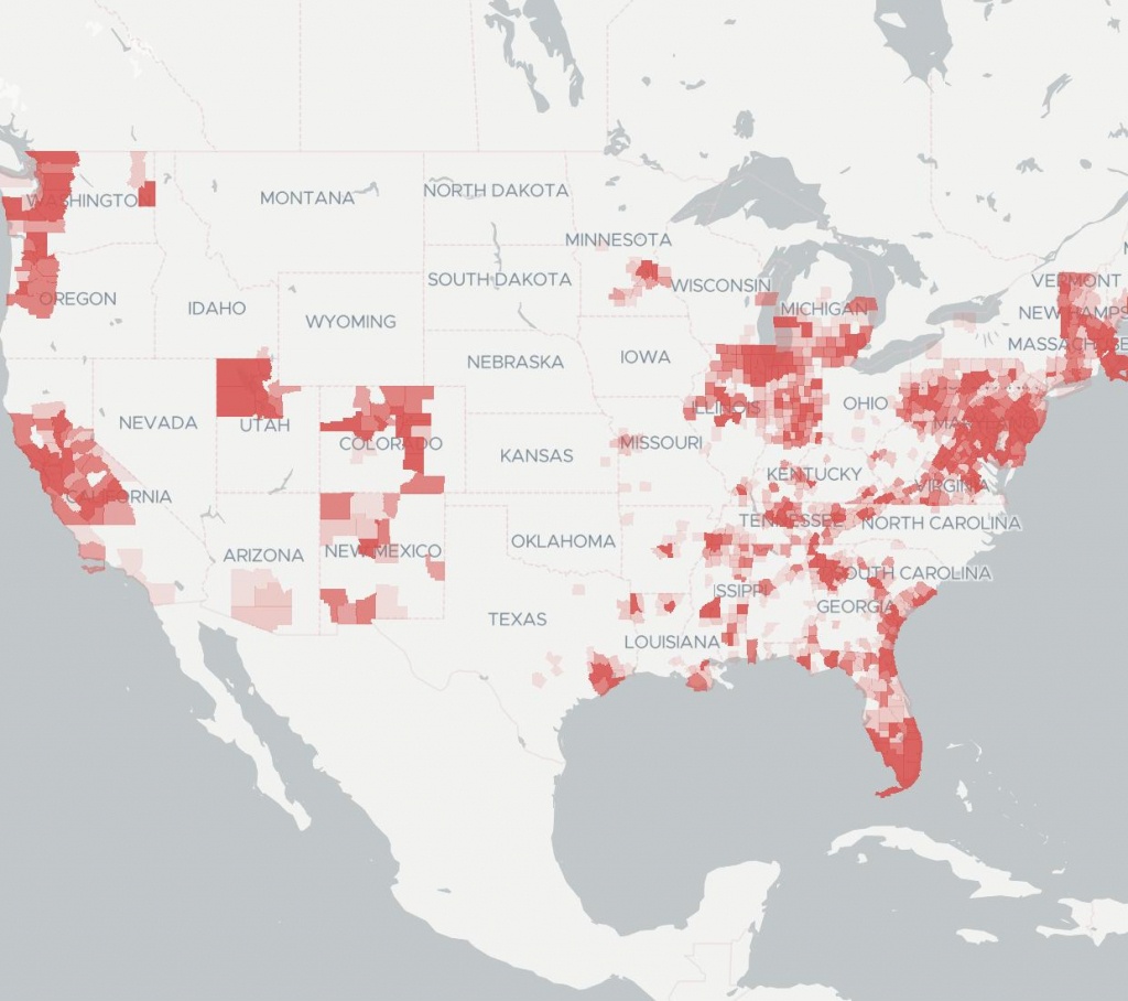 Coverage &amp;amp; Availability Map | Broadbandnow - Map From Michigan To Florida