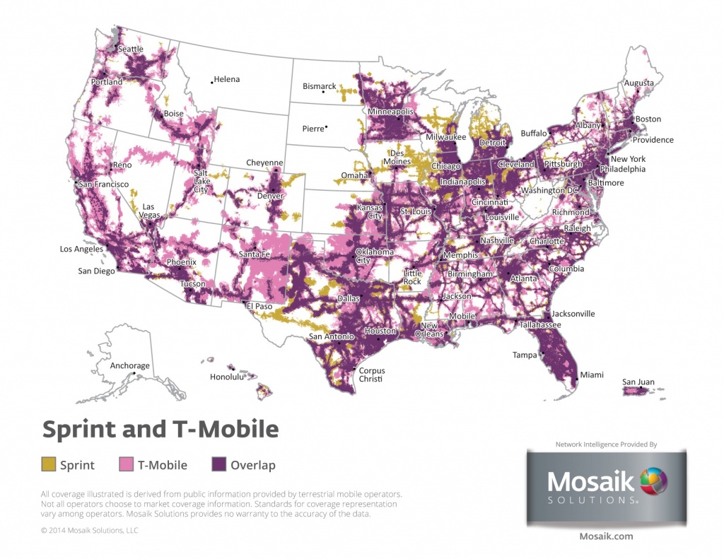 Coverage Maps For All Prepaid Carriers | Prepaid Phone News - Sprint Coverage Map Southern California