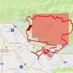 Creek Fire Map, Including Evacuation Zones   Curbed La   Sherman Oaks California Map