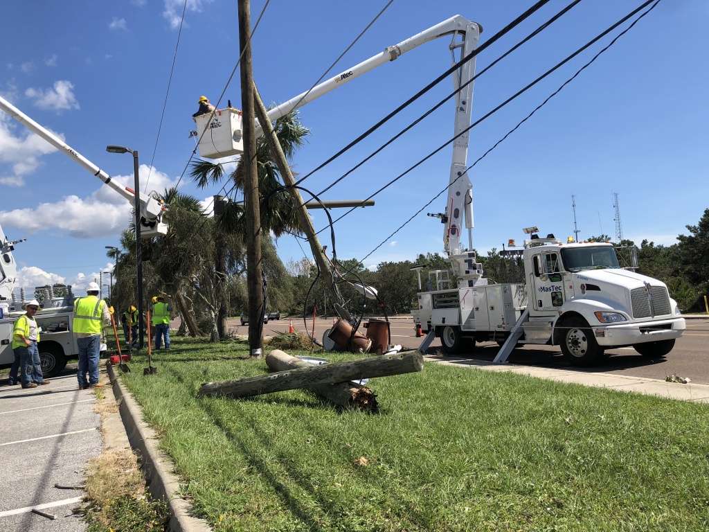 Crews Descending On The Panama City Area To Begin Restoring Power - Florida Public Utilities Power Outage Map