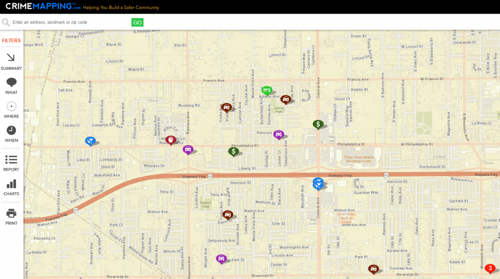 Crime Statistics - City Of Chino - Megan&amp;#039;s Law California Map