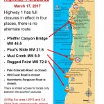 Current Big Sur Highway 1 Closures | Big Sur California   California Road Closures Map
