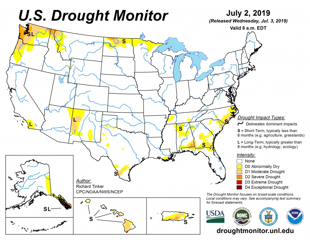 Current Map | United States Drought Monitor - Florida Soil Types Map