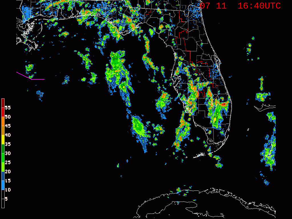 Current Weather Conditions: Florida Radar Loop | South Florida Water - Florida State Weather Map