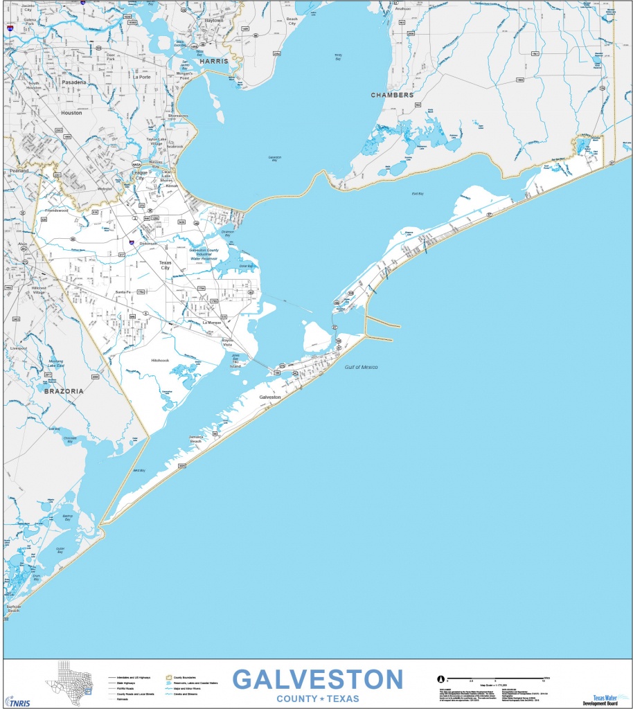Custom Maps | Tnris - Texas Natural Resources Information System - Texas Navigable Waterways Map