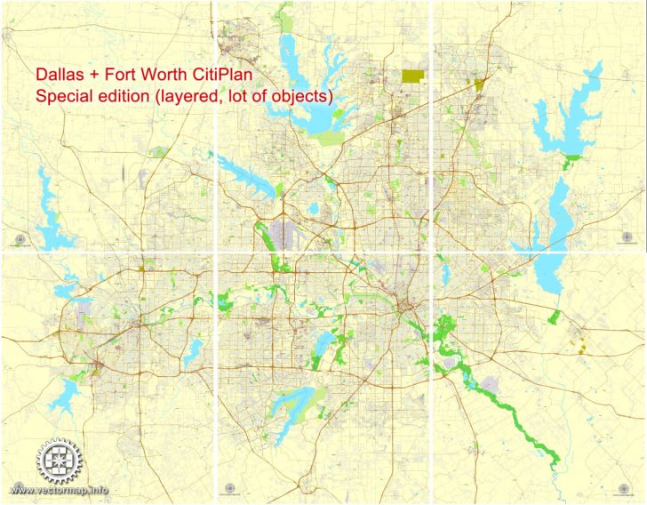Street Map Of Dallas Texas
