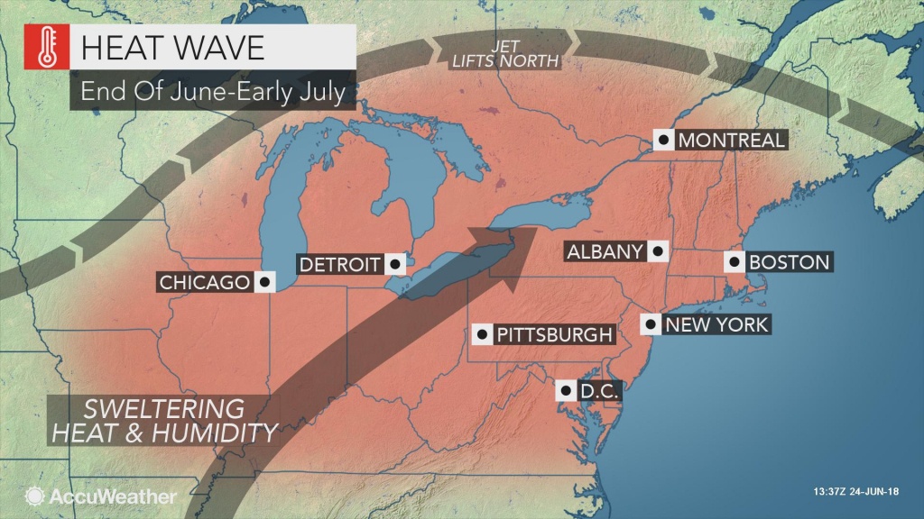 Dangerous Heat Wave To Broil Northeastern Us This Weekend Through - Heat Map Southern California