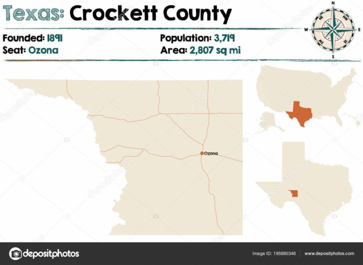 Crockett Texas Map