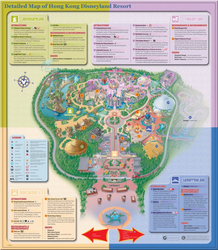 Printable Disneyland Park Map
