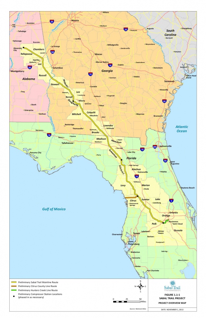Detailed Project Overview Map From Sabal Trail | Spectrabusters - Florida Gas Pipeline Map