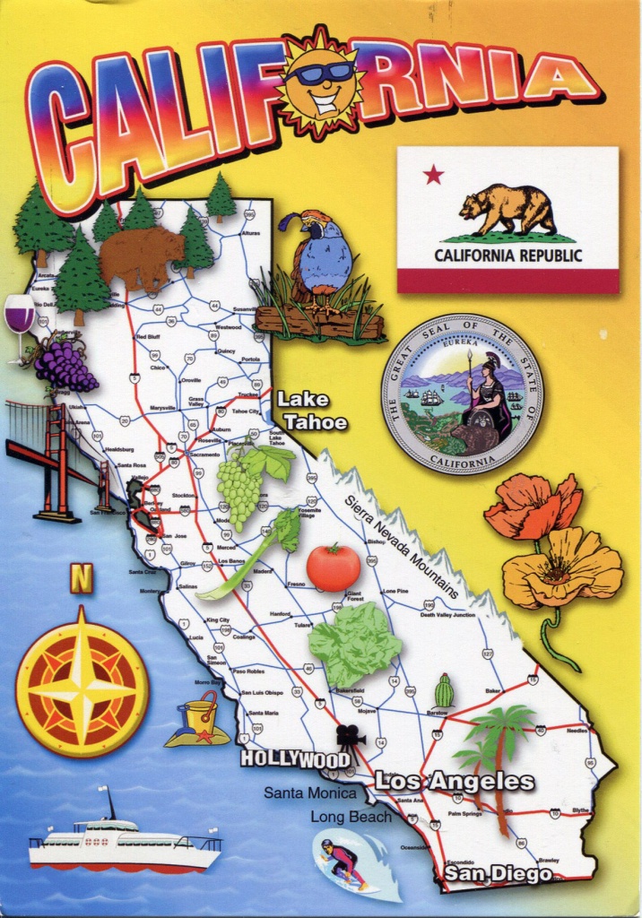 Detailed Tourist Map Of California State. California State Detailed - California Tourist Map