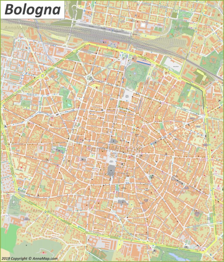 Bologna Tourist Map Printable