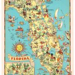 Details About Ruth Taylor Vintage New Jersey Map Cartoon Rare   Vintage Florida Map Poster
