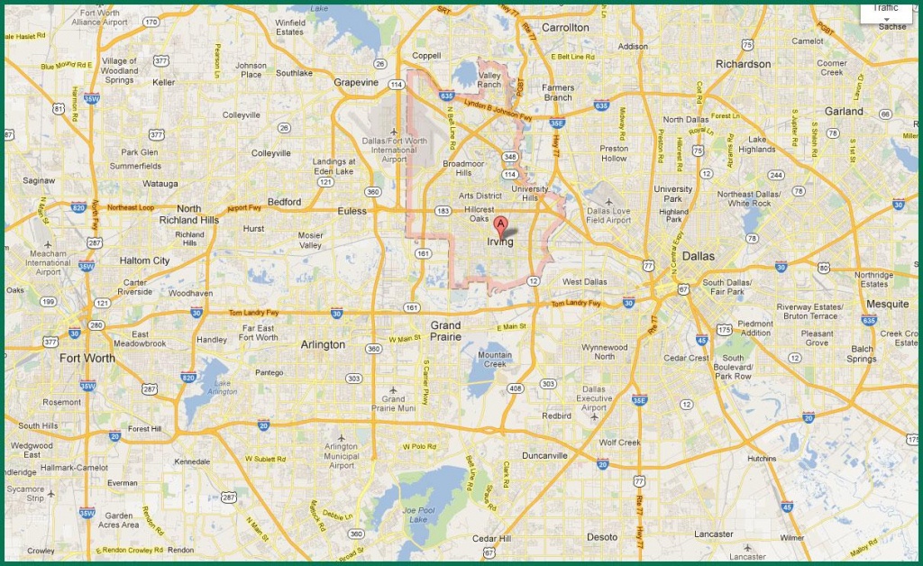 Dfw Area Map - Map Of Dfw Area (Texas - Usa) - Map Of Fort Worth Texas Area
