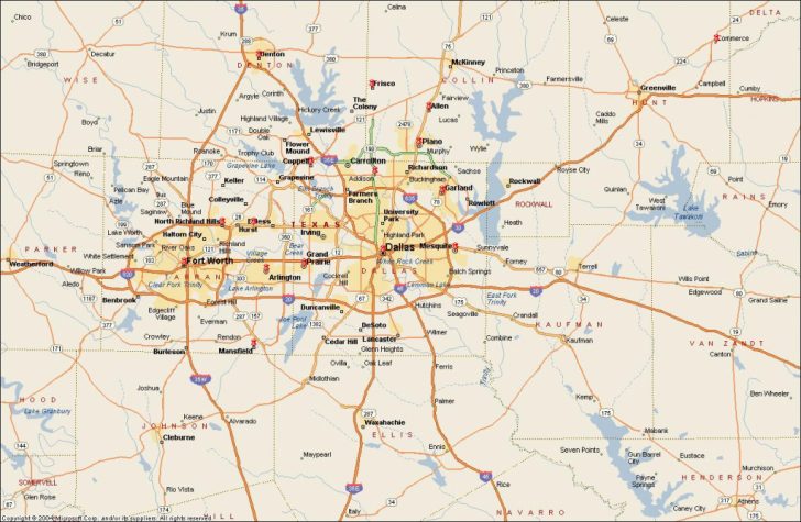 Fort Worth Texas Map