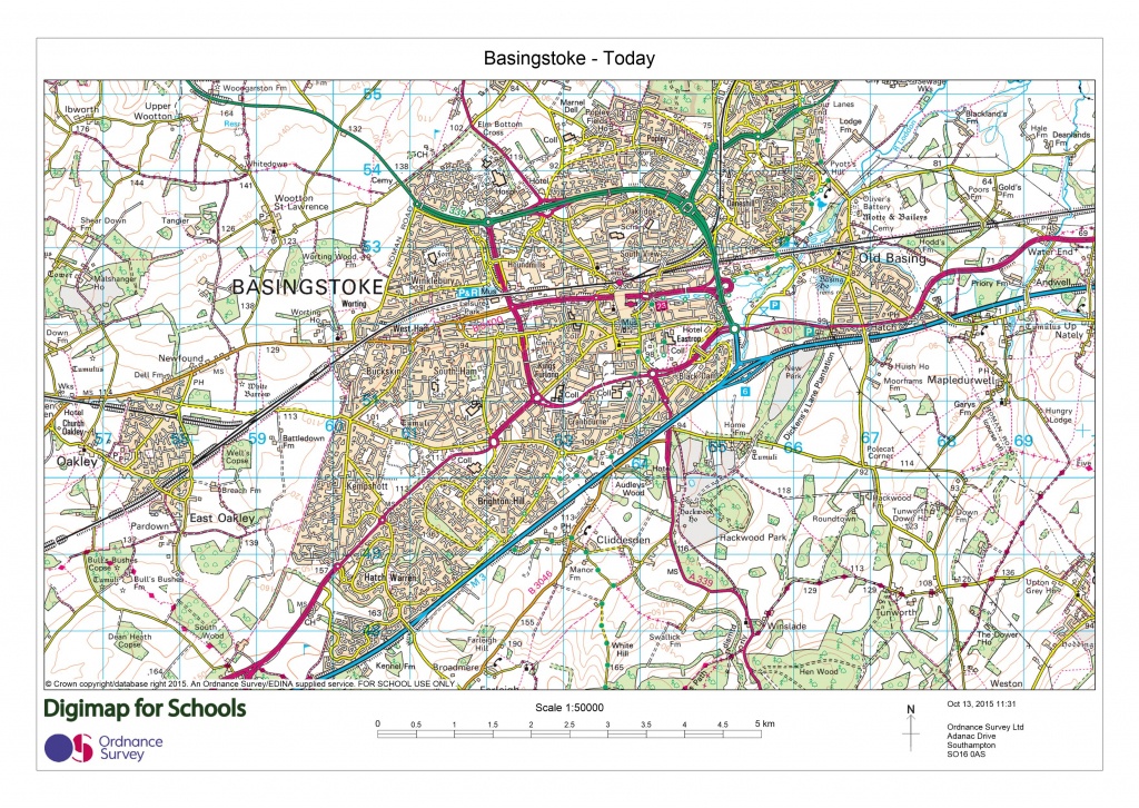 Digimap For Schools Launches 1950S Maps Of Great Britain | About - Printable Os Maps