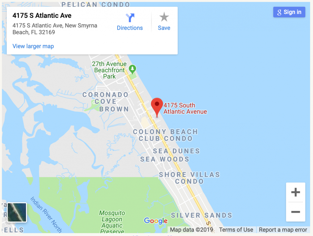 Directions To New Smyrna Beach, Fl | Castle Reef Condominium Rentals - New Smyrna Beach Florida Map