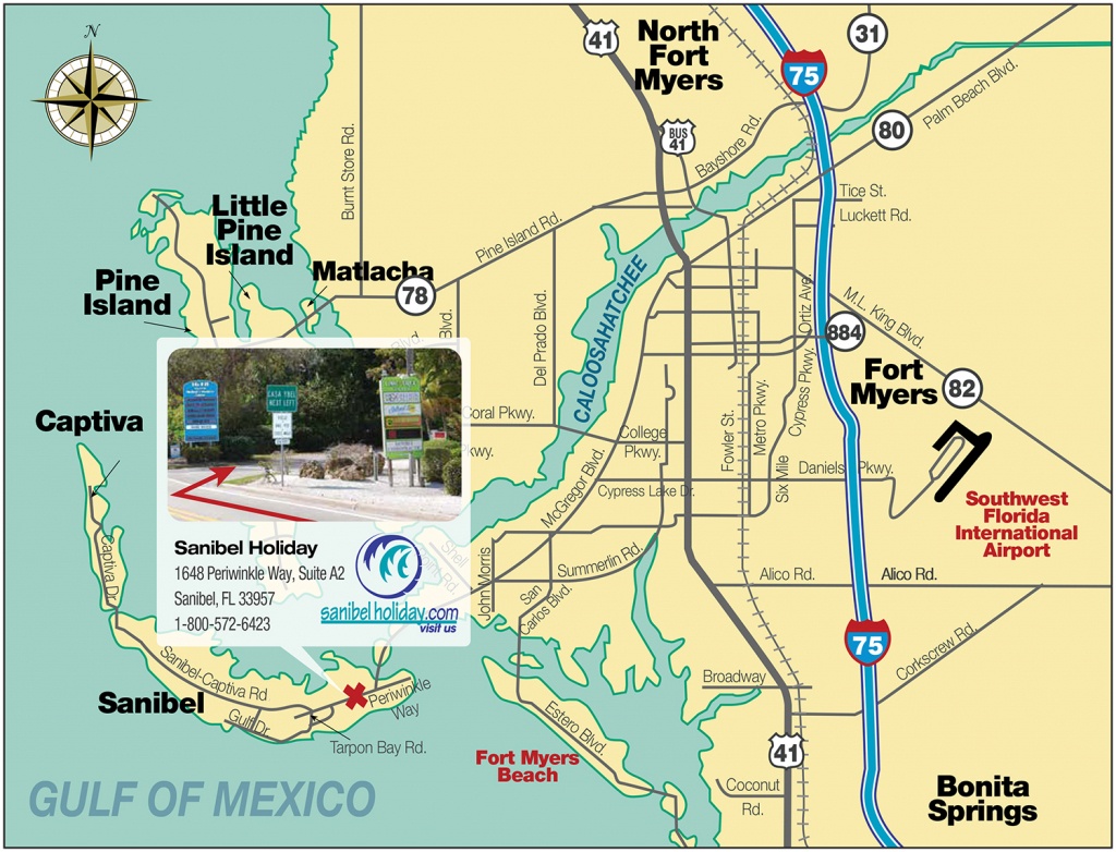 Directions To Sanibel Island | Sanibel Holiday - Sanibel Island Florida Map
