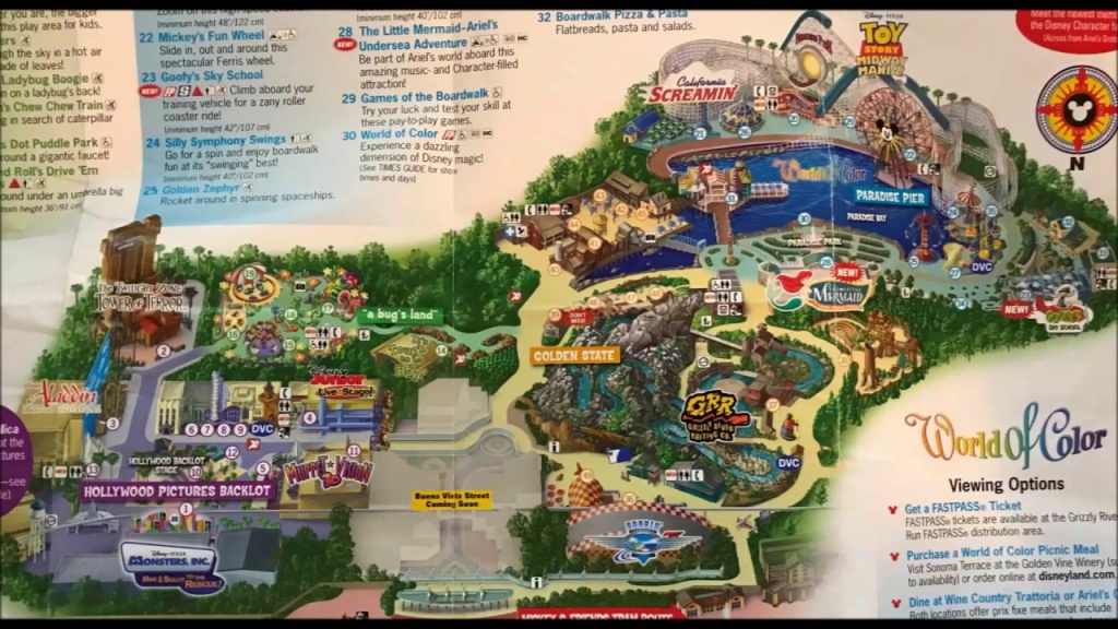 Disney California Adventure Maps Over The Years #2 See Video #3 Its - Disneyland Map 2018 California