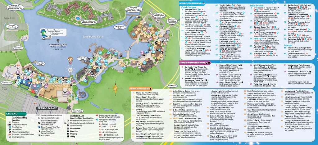 Disney Springs | Places | Disney Springs, Downtown Disney, Disney Map - Disney Springs Map Printable
