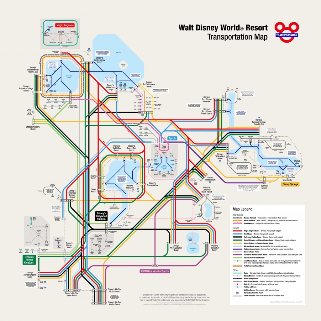 Disney Transportation Map! : Waltdisneyworld - Map Of Disney Springs Florida