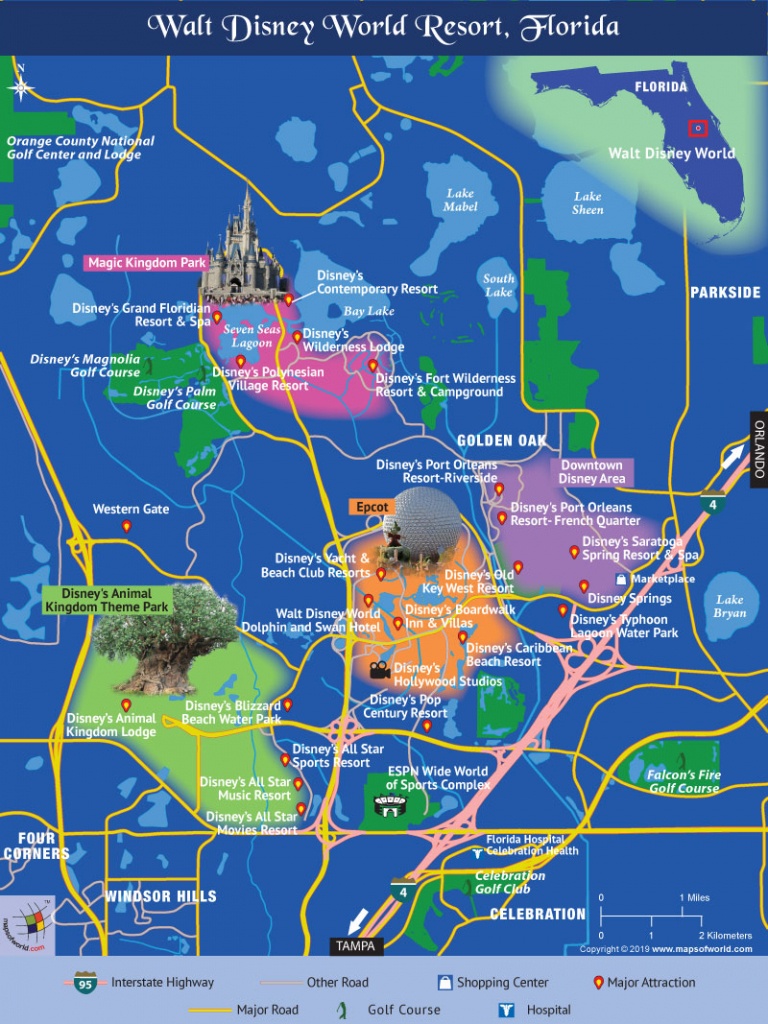 Disney World Map - Map Of Amusement Parks In Florida