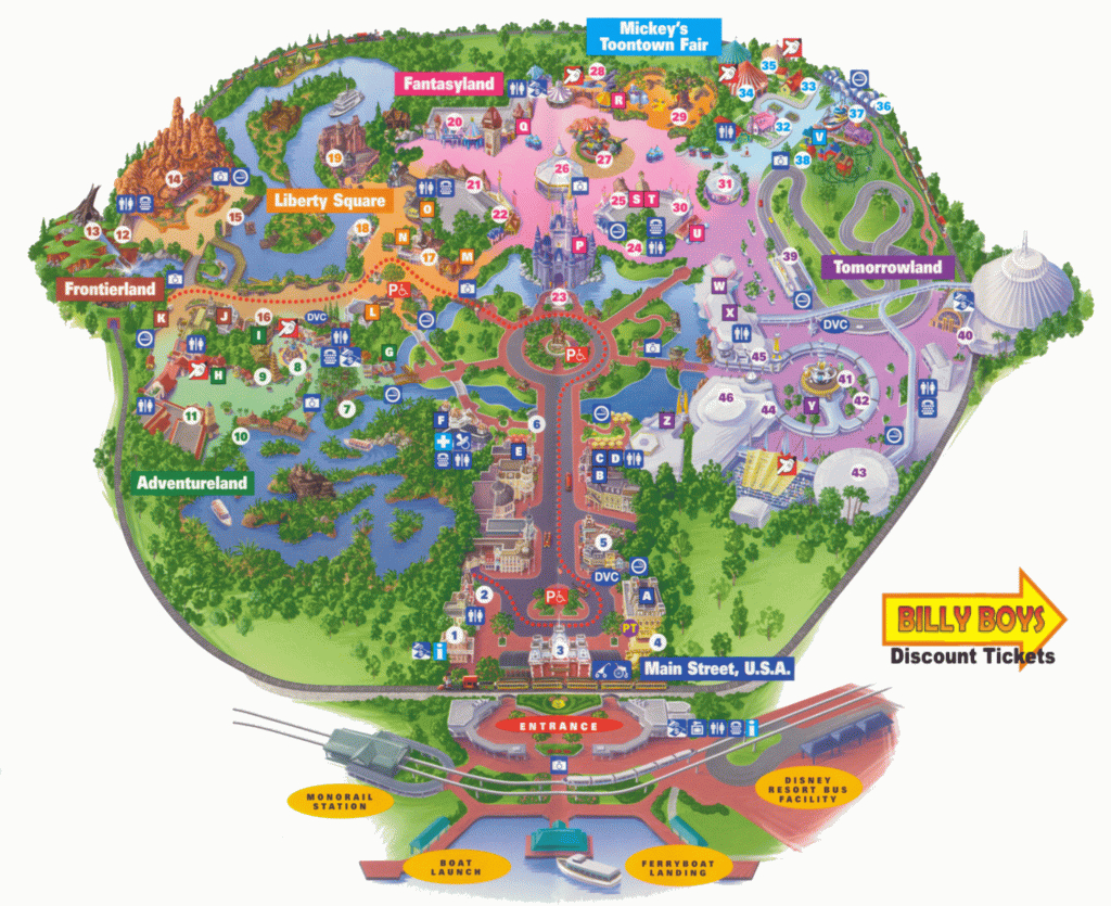 Disneyland Florida Map – Bestinthesw - Disney Parks Florida Map