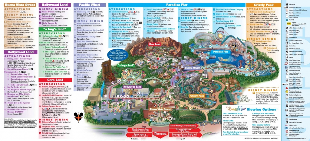 Disneyland Park Map In California, Map Of Disneyland Inside - Printable Map Of Disneyland California