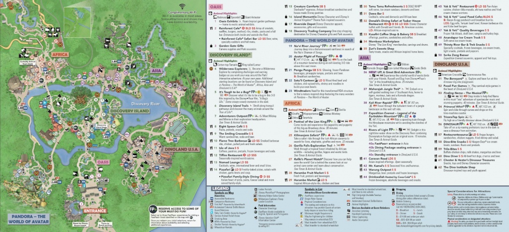 Disney&amp;#039;s Animal Kingdom Map Theme Park Map - Printable Magic Kingdom Map 2017