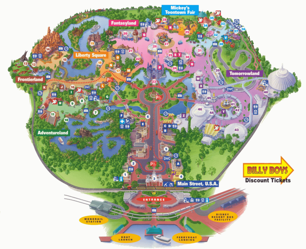 Disneyworld Map Disney World New Of Parks At 4 - World Wide Maps - Disney Florida Map