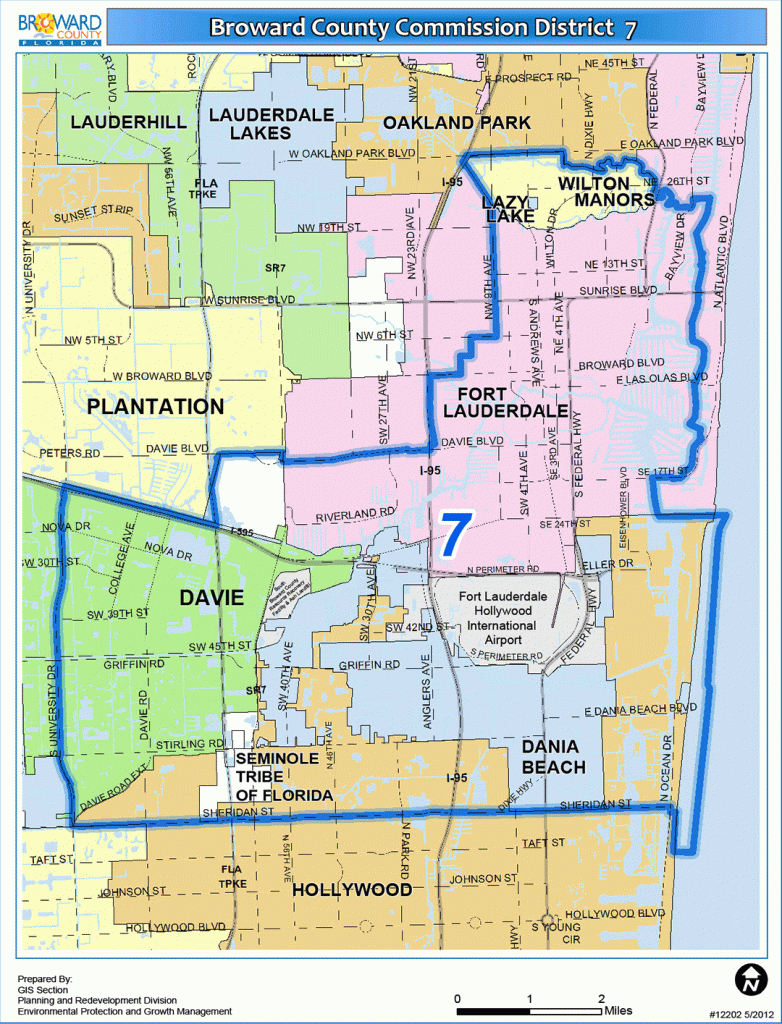 District 7 - Dania Beach Florida Map