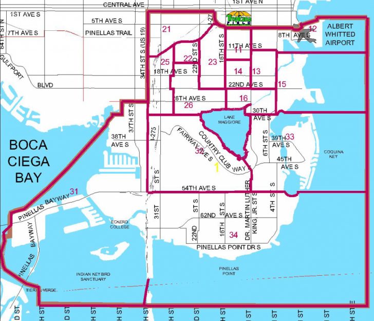 City Map Of St Petersburg Florida
