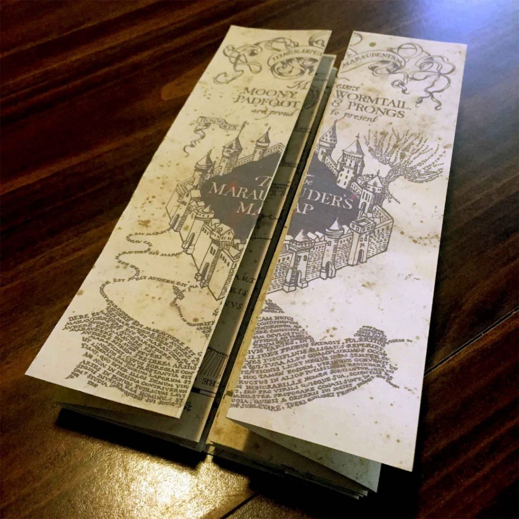 Diy Harry Potter Marauders Map Tutorial And Printable From - Marauder&amp;amp;#039;s Map Replica Printable