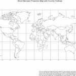 Doing A Global Presentation? Use This Free Printable Blank World Map   World Map Mercator Projection Printable