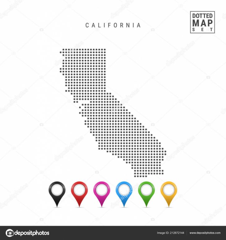 Simple Map Of California