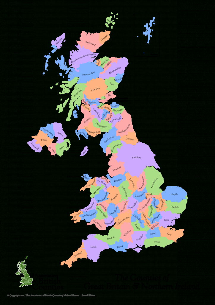 Downloads | Association Of British Counties - Printable Map Of Uk Counties