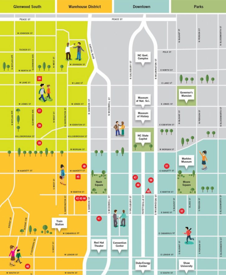 Printable Map Of Downtown Raleigh Nc
