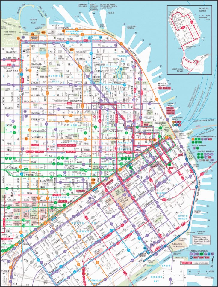 Printable Map San Francisco Cable Car Routes