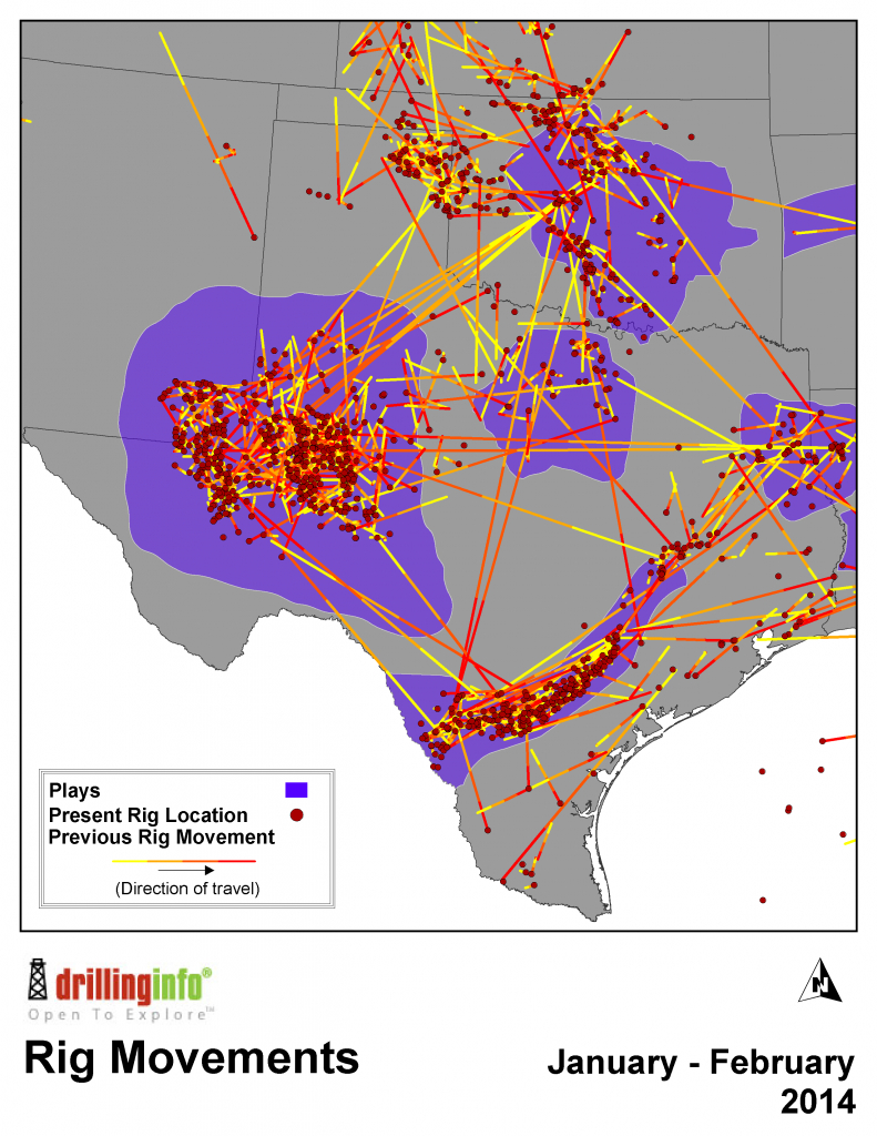Drillinginfo On | Oil And Gas Industry | Texas History, Texas, Rigs - Map Of Drilling Rigs In Texas