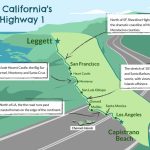 Driving California's Scenic Highway One   Highway 1 California Map