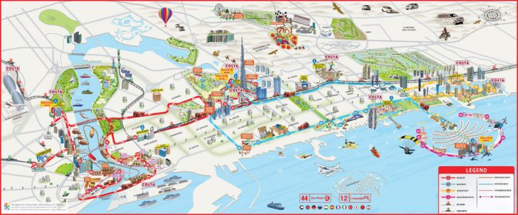 Dubai Tourist Map Printable