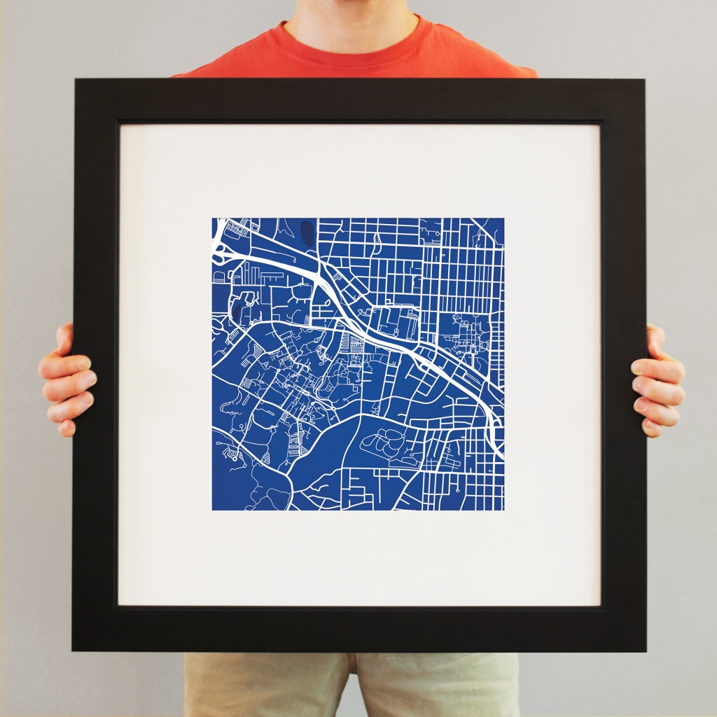 Duke University Campus Map Art - City Prints - Duke University Campus Map Printable