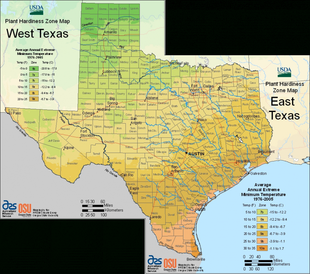 Earth-Kind Plant Selector - Texas Hardiness Zone Map