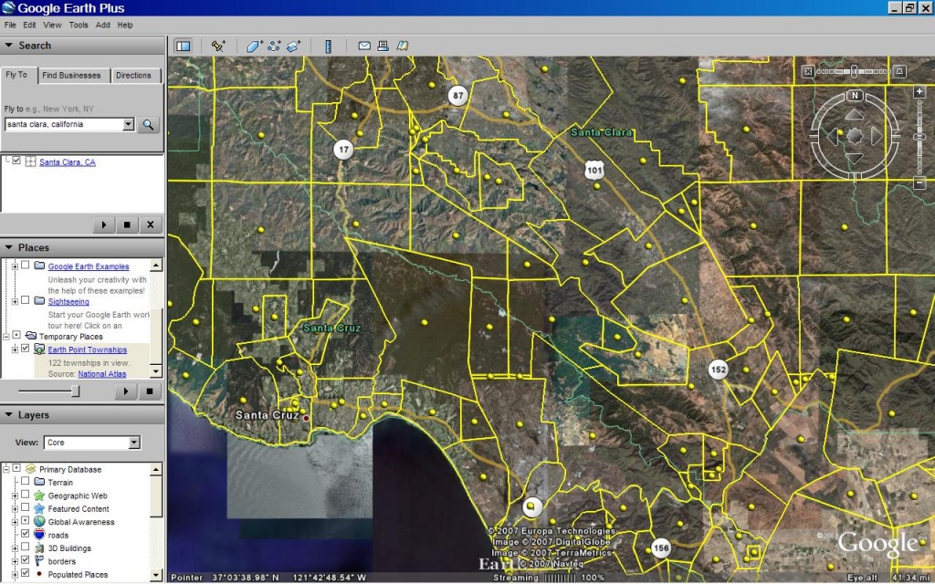 Earth Point Blog: Township And Range - California Township And Range Map