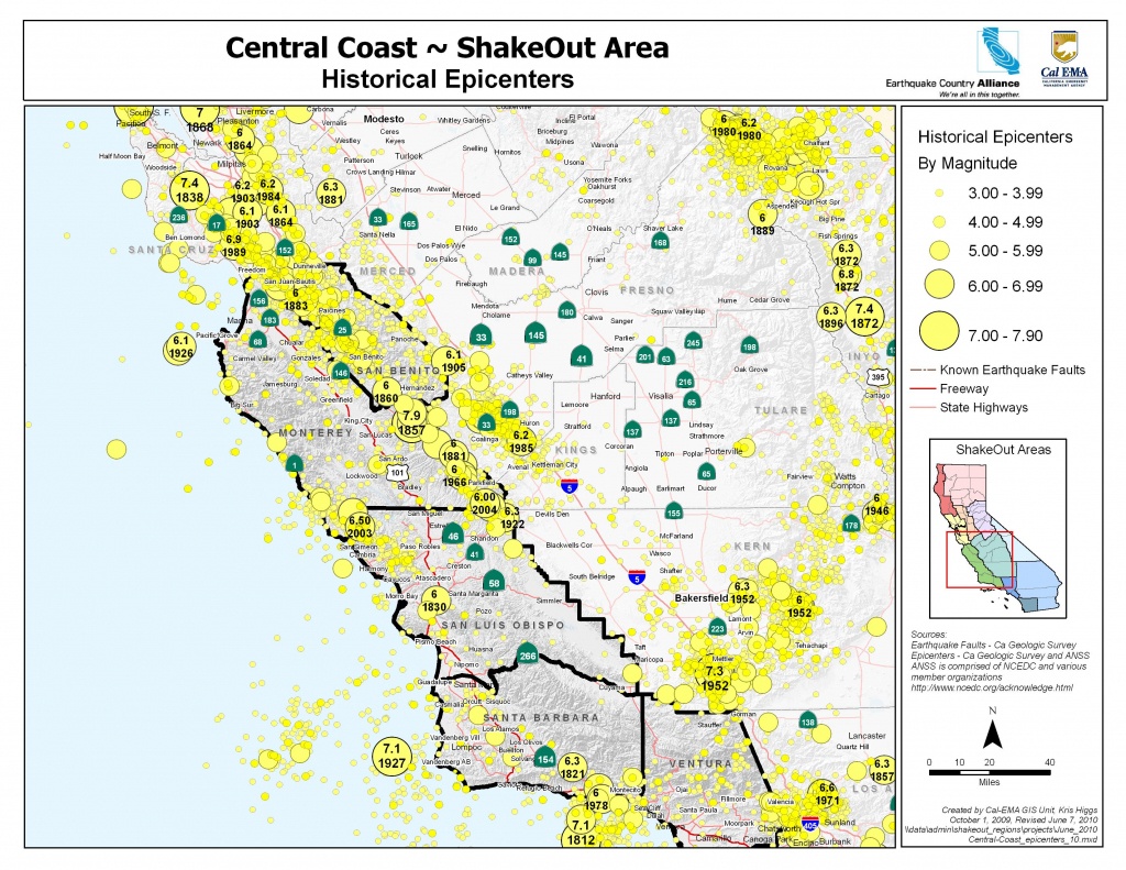 Earthquake Country Alliance: Welcome To Earthquake Country! - California Earthquake Map