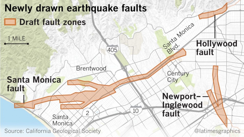 Earthquake Fault Maps For Beverly Hills, Santa Monica And Other - Culver City California Map