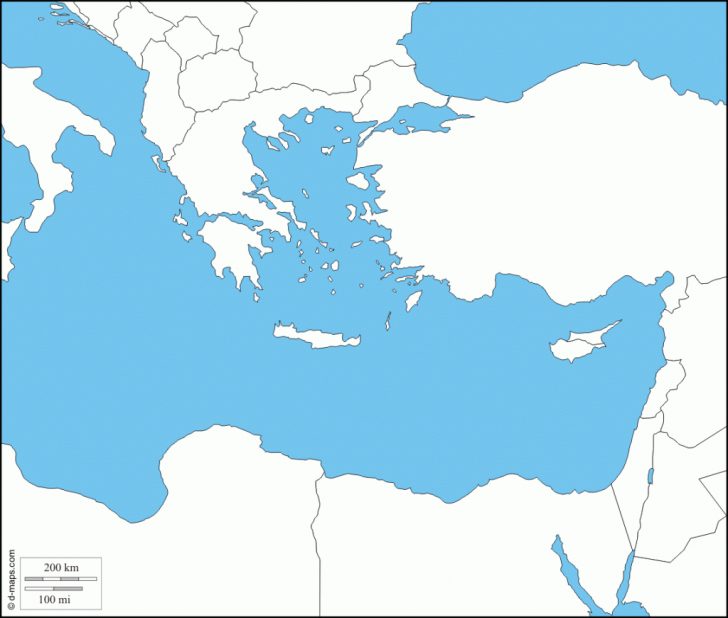 Mediterranean Map Printable