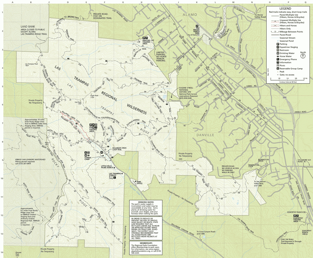 Ebrpd - Las Trampas - California State Campgrounds Map