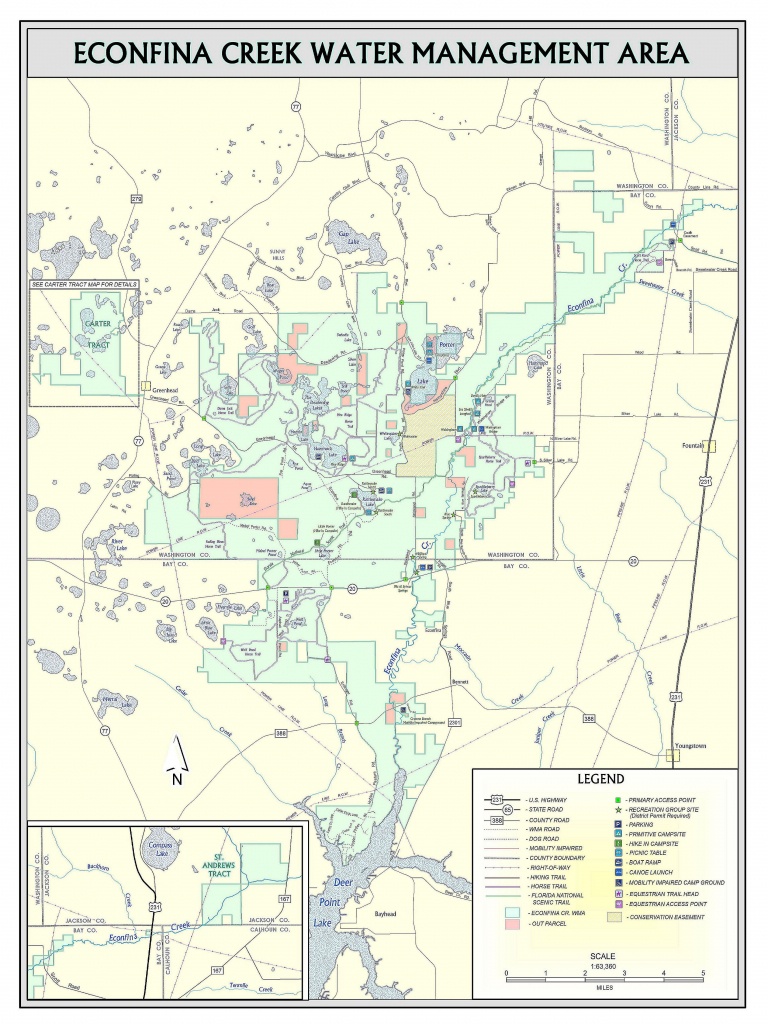 Econfina Canoe Launch | Northwest Florida Water Management District - Florida Springs Map