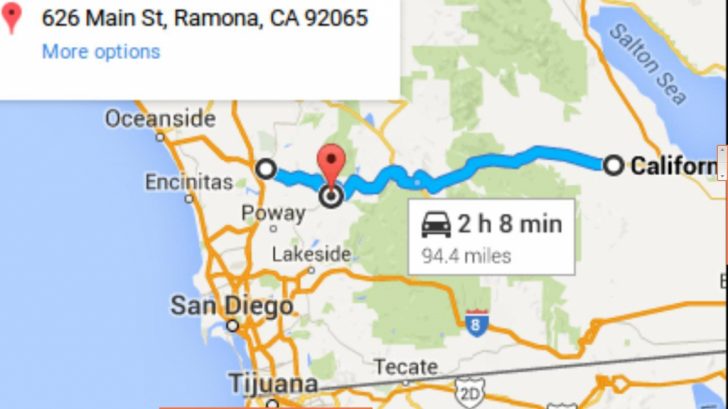 Ramona California Map